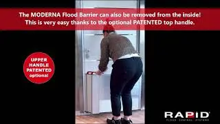 Moderna Flood Barrier for Doors, garage doors, and oversized openings