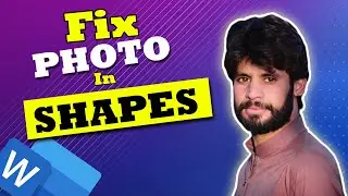 Fix photo in shapes in Ms word 2021 | How to insert a Picture in shapes | 2022 | Vision Knowledge