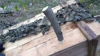 Бушкрафт-сверло со шнеком. Как построить мебель в лесу без гвоздей.