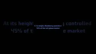 The end of the blackberry company story #short