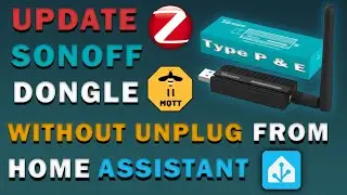 Update Sonoff Zigbee Dongle Type P & E Directly in Home Assistant | No Unplug Needed!