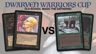 MTG Alpha and Beta | Mono Black vs Mono Green | Round 2 of the Dwarven Warriors Cup | 