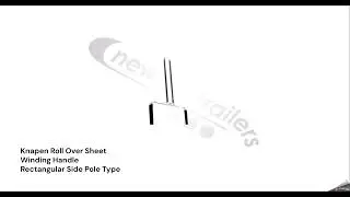 N1002024 - Knapen Roll Over Sheet Winding Handle Rectangular Side Pole Type