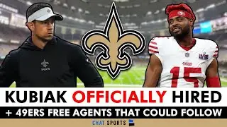 OFFICIAL: Klint Kubiak Hired As Saints Offensive Coordinator! 49ers Free Agents Saints Could Sign