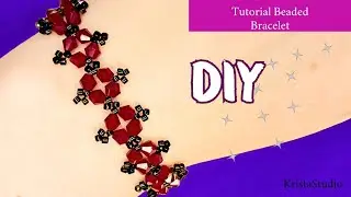 Crafting a Gothic Charm: Bead and Bicone Bracelet Tutorial