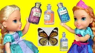 SCIENCE class ! Elsa & Anna toddlers at School lab ! Barbie is the teacher - cool experiments