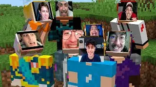 CREATIVE SQUAD JOGANDO COM WEBCAM DENTRO DO MINECRAFT