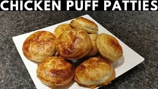 Chicken Puff Patties Recipe With ReadyMade Pastry Sheets | Chicken Puff Pastry | Chicken Patties