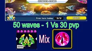 Space shooter pvp Hunger game - 50 waves with Ceberus mix Piercing