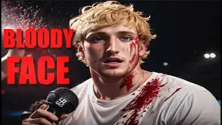 Jake Paul left with A BLOODY FACE