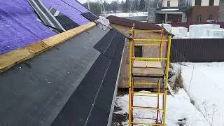 Крыша, часть 2, укладка гибкой черепицы