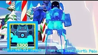 Can Frost DJ speakerman beat the North Pole in Toilet tower defense