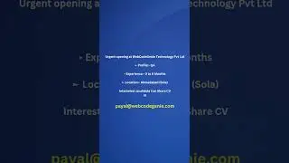 WebCodeGenie is hiring for QA freshers 
