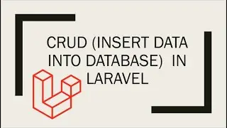 (Part 7)CRUD Insert Data into Database  in Laravel (Urdu/Hindi)