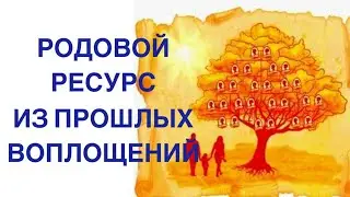 РОДОВОЙ РЕСУРС ИЗ ПРОШЛЫХ ВОПЛОЩЕНИЙ! Ресурс в настоящем и в будущем!