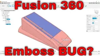 Some things to keep in mind when Using Improved Emboss in Fusion 360