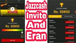 Jazzcash App Invite And Earn Money 2021 | How To Earn Money Jazzcash App 2021 | With Proof 1000%