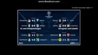 Итоги Лиги Чемпионов 6 тур  - 09.12.2014