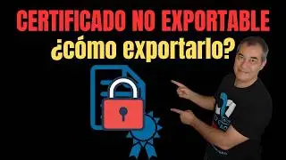 🔐CERTIFICADO DIGITAL 🔐 NO EXPORTABLE - COMO EXPORTARLO!!!! Tutorial paso a paso #2024 #2023