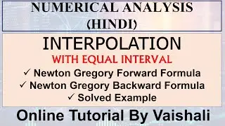 Newton Gregory Forward Formula Question|Newton Gregory Backward Formula Question|Interpolation