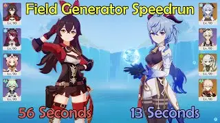Experimental Field Generator Speedrun: C4 Melt Amber (56s) & C6 Melt Ganyu (13s) | 4.1 Spiral Abyss