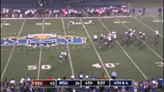 Crazy EKU Punt Play at Morehead State, Sept. 21, 2013
