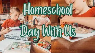 Homeschool Day In The Life Kinder, 2nd and Toddler FULL DAY of school!
