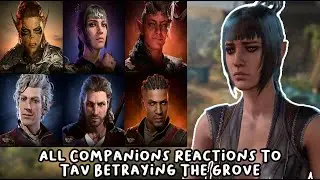 All Companions Reactions To Tav Betraying The Grove [Baldur's Gate 3]