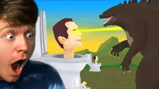 Reacting to GODZILLA vs SKIBIDI TOILETS!?