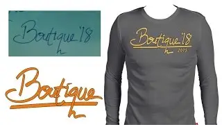 Simple typography converting from scratch in to vector with coreldraw
