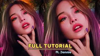How To | Smudge Edit Full Tutorial ibispaintx ft. Jennie Blackpink || Moonlight Blossom