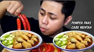 ASMR MUKBANG PEMPEK PALEMBANG+CABE MENTAH | MUKBANG PEDAS TERBARU