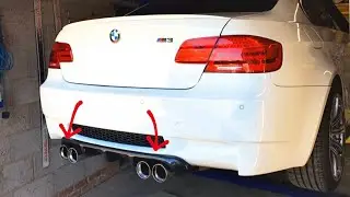 BMW M3 Extended Exhaust Tips Install E90 E92 E93