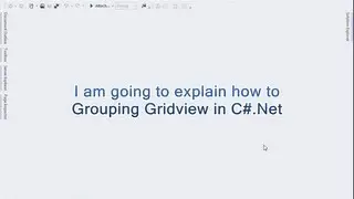 ASP.Net (C#) GridView Grouping