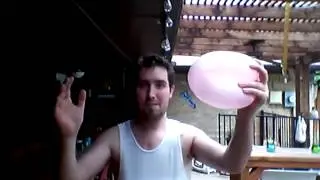 Me popping a balloon