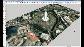 SketchUp 2017 - GEO Location(Victory Monument - Bangkok)