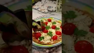 Пп пицца на лаваше #пицца #пп #пиццарецепт  #пиццанасковороде #рецепт #лаваш #похудение