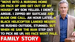 My Son Screamed: “If You Won’t Go To A Nursing Home, Get Out!” An Hour Later… A Helicopter Arrived