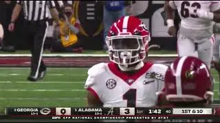George Pickens Insane Diving Catch in 2022 College National Championship | Alabama vs Georgia