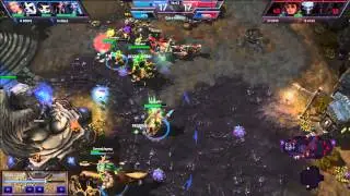 Heroes of the Storm - BEST COMEBACK EVER? 1% CORE!!
