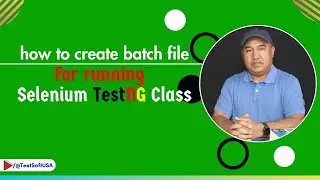 How to create batch file for running Selenium TestNG class?