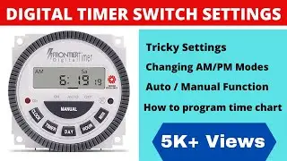 Digital Automatic Timer Switch Setting | AM/PM And 24 Hrs | Auto Function Not Working? Resolved !!