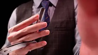[ASMR]寝苦しい夜にぐっすり寝てしまう顔そりシェービング - Face Shaving for Deep Sleep on Stuffy Nights(No Talking)
