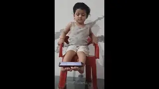 Funny Baby Playing With phone - Baby Outdoor Video