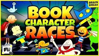 Book Character Races 📚🏃‍♂️🏁 | Kids Brain Break | Read Across America