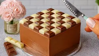 Мини Торт "Шахматная Доска" 🤩 Готовлю и Украшаю Мини Торт 🍰 Мини Кухня