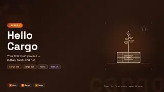 Hello Cargo - Your First Rust Project | Rust by Examples (Lesson 1)