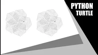 Python Turtle - Draw Hexagon Design in Python Turtle Graphics Using Python IDLE By 