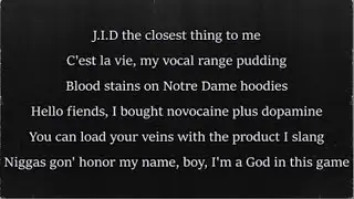 J.I.D - Off Deez (ft. J. Cole) (Lyrics)