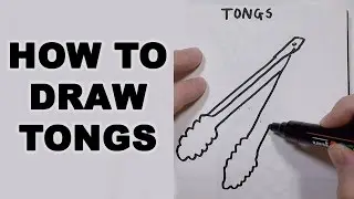 How to Draw Tongs